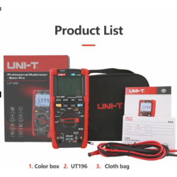 Products Details Off UNI-T Professional Digital Multimeter UT196 1500V AC DC Voltage Tester True RMS Capacimeter Resistance Frequency Meter IP65