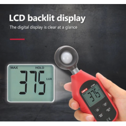 UNI-T UT383S Light Meter 200,000 LUX Digital Luxmeter Luminance Lux Fc Test Max Min Illuminometers Photometer