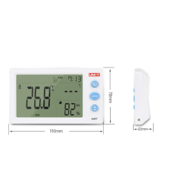 UNI-T A12T Digital LCD Thermometer Hygrometer temperature Humidity Meter Alarm Clock Weather Station Indoor Outdoor instrument