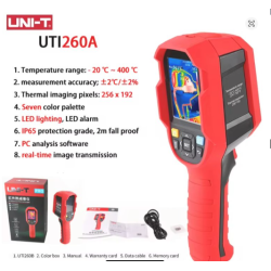 UNI-T UTi260B Thermal Imager Resolution 256 x192 (Including Battery) 25Hz For Leakage inspection and maintenance Infrared Camera
