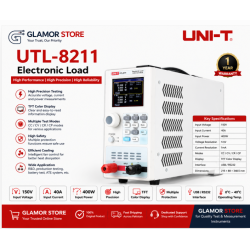 UTL-8211 400W DC Electronic Loads Input ratings : 0~150V /0~40A / 400W