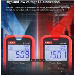 UNI-T UT336P Wireless Pressure Gauge Bluetooth APP High-pressure Gauge Air Conditioning Refrigeration System Tester
