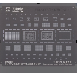 MEGA IDEA Stencil (QS729) For iPhone 17 / 17 Pro / 17 Pro Max / Air (MEGA-IDEA)