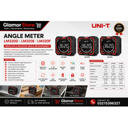 UNI-T LM320D LM320E LM320F Laser Inclinometer Digital Angle Meter with Absolute Relative Angle Measurement Magnetic Inclinometer